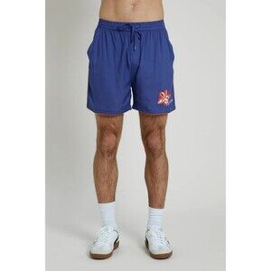 Native Youth Men's FARRAGO EMBROIDERED VISCOSE SHORT Blue 36
